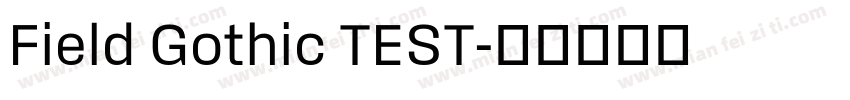 Field Gothic TEST字体转换